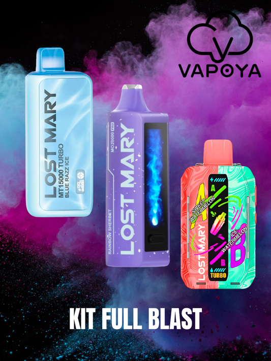 KIT PREMIUM 65K PUFFS - 3 x LOST MARY- 15K, 20K y 30K PUFFS