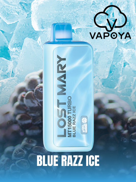 Lost Mary TURBO 15K PUFFS - Blue Razz Ice 🫐❄️