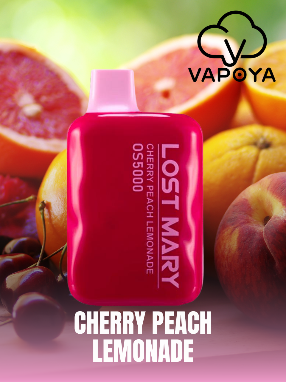 Lost Mary ZERO 5K PUFFS - Cherry Peach Lemonade 🍒🍑🍋- 0% NICOTINA