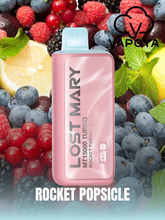 Lost Mary Turbo 15K PUFF - Rocket Popsicle 🍒🍓🍋